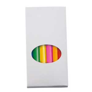 DPO 011-1, COLORES CORTOS. Caja de cartón con 6 colores cortos.