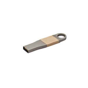 USB 332, USB DEART 16 GB. USB de metal con madera de Arce. Incluye caja individual.