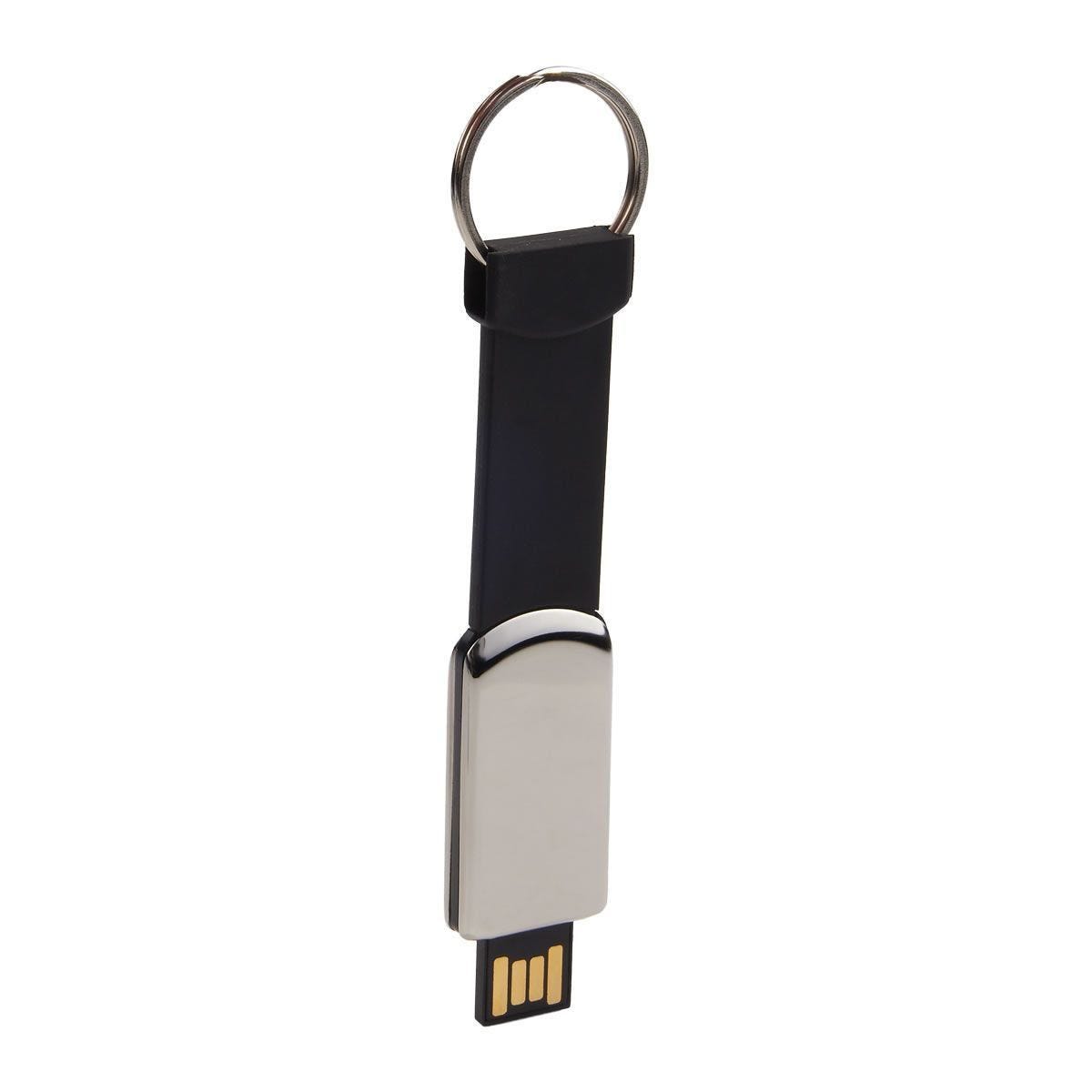 USB 221, USB BOULIA 16 GB. memoria USB para transmisión de datos, con diseño retráctil. Incluye argolla para llaves y caja individual.