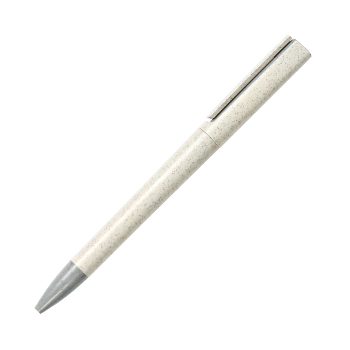 BL-135, Bolígrafo tipo twist fabricado en fibra de trigo, tinta de escritura azul.
